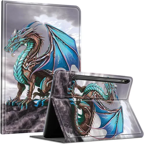 Vista 121 de Slim Case for Samsung Galaxy Tab S10 Lite / S10 FE / S9 FE 10.9" & Galaxy Tab S9 11", Multi-Angle Stand PU Leather Smart Folio Cover with Soft TPU