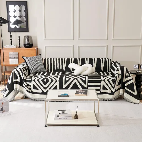 Vista 28 de VClife Funda para silla con acento azteca bohemio de 59 x 71 pulgadas, funda reversible y lavable de felpilla para sillón, color marrón castaño