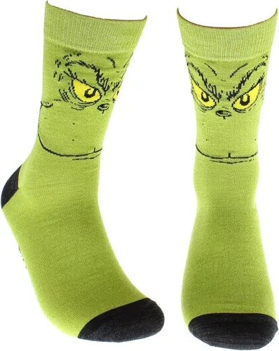 Vista 3 de Dr Seuss The Grinch Grinchmas - Calcetines para adultos, 2 pares, Multi