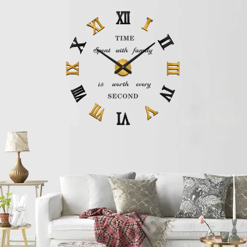 Vista 7 de VANGOLD Reloj de pared de diseño para decoración de sala de estudio