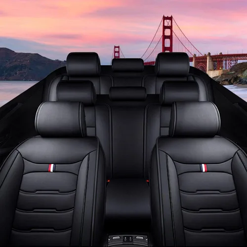 Vista 2 de Funda de asiento de auto para Jeep Wagoneer L 2023, duradera, resistente al desgaste, impermeable, funda de asiento deportiva, transpirable, sin