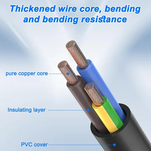 Vista 3 de XMSJSIY PowerCon/XLR Cable de enlace combinado de audio de 16 AWG, 3 pines, entrada de CA PowerCon a salida y cable combinado de audio XLR macho a