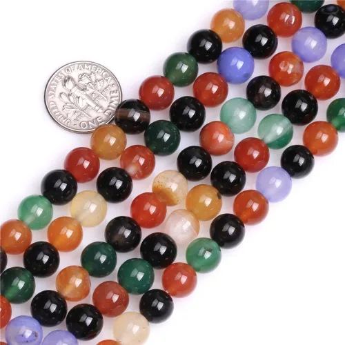 Vista 12 de Cuentas redondas africanas de turquesa natural de 4 mm para hacer joyas, piedras preciosas naturales, hebra semipreciosa, 15 pulgadas