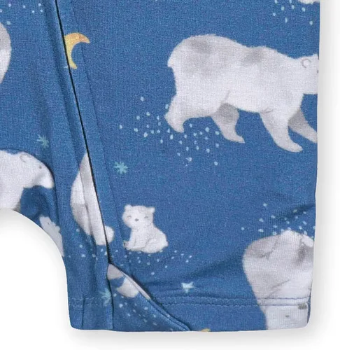 Vista 4 de Gerber Mameluco unisex de manga corta suave para bebé con viscosa fabricado con eucalipto