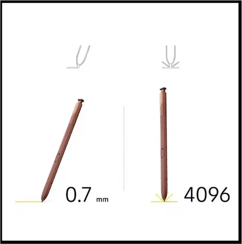 Vista 3 de Galaxy Note 9 Stylus Pen WithBluetooth Reemplazo para Samsung Galaxy Note 9 Note9 N960 SM-N960F SM-N960 Note 9 5G S Pen (marrón)