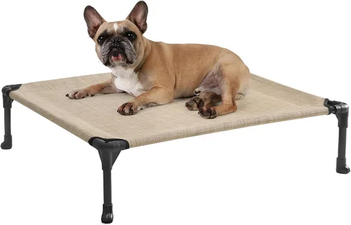 Vista 13 de Veehoo Cama elevada para perros medianos, para exteriores, cama elevada y refrescante para perros, cama para mascotas con malla transpirable, patas
