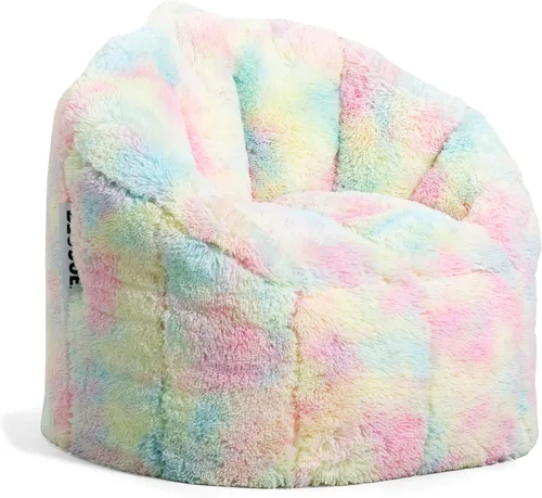 Vista 35 de Big Joe Milano - Silla de Puf con Cuero Montana Negro Vibe