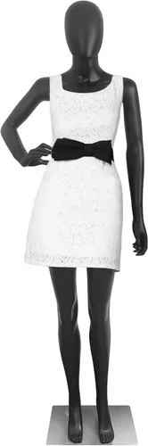 Vista 7 de Maniquí femenino negro cuerpo completo maniquíes torso vestido forma de vestido de costura modelo 70 pulgadas maniquíes ajustables forma de ropa