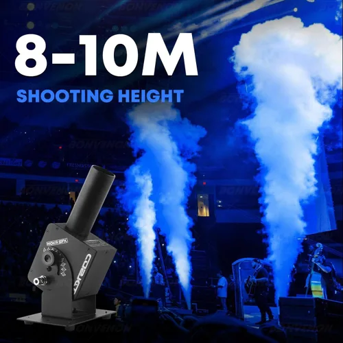 Vista 4 de MOKA SFX Máquina de chorro de CO2 Máquina de chorro de cañón de CO2 Control de potencia ajustable de ángulo de 110 ° para espectáculos de fiesta