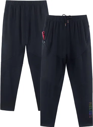 Vista 4 de NELEUS Pantalones cónicos de entrenamiento para hombre