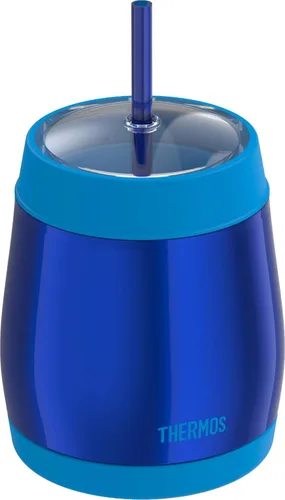 Vista 2 de Thermos Vaso frío aislado al vacío de 16 onzas, azul rey Azul real