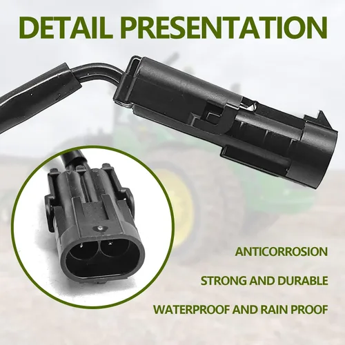Vista 5 de Interruptor de sensor de temperatura del refrigerante compatible con John Deere 5000 6000 7000 Series Tractor para minicargadora combinada