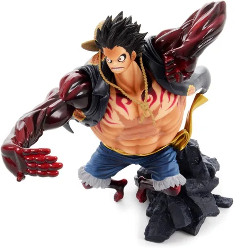 Vista 3 de Banpresto Figura de Monkey D Luffy de una pieza de 6.3 pulgadas, especial SCultures Big Zoukeio, Gear Fourth