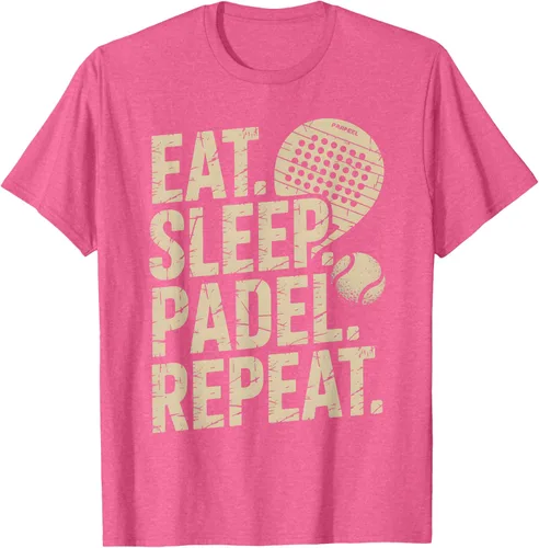 Vista 30 de Camiseta Eat Sleep Padel Repeat Padel Jugador de Tenis