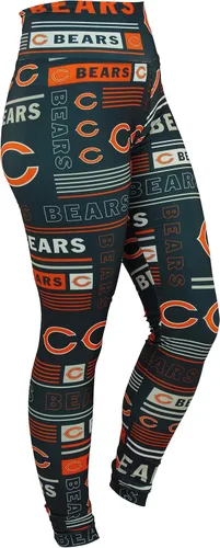 Vista 106 de Zubaz NFL Mallas para mujer de longitud completa de cintura alta básica 1.0