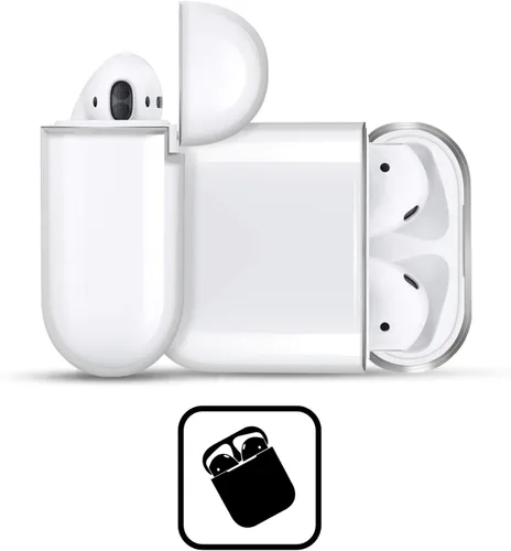 Vista 3 de Head Case Designs Cubierta de cristal duro transparente con licencia oficial de Batman DC Comics Classic Logos compatible con Apple AirPods 3 3ª
