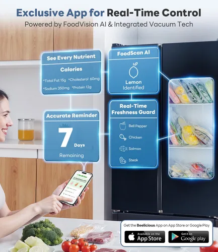 Vista 7 de Máquina selladora al vacío con sistema AirLock ProSeal, sellador al vacío 10 en 1 para alimentos, modos de sellado húmedo/seco, diseño compacto