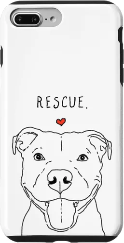 Vista 12 de Rescue Love Smiling Pit Bull, Pittie, Pitbull Mom, Dog Lover Case for iPhone 17
