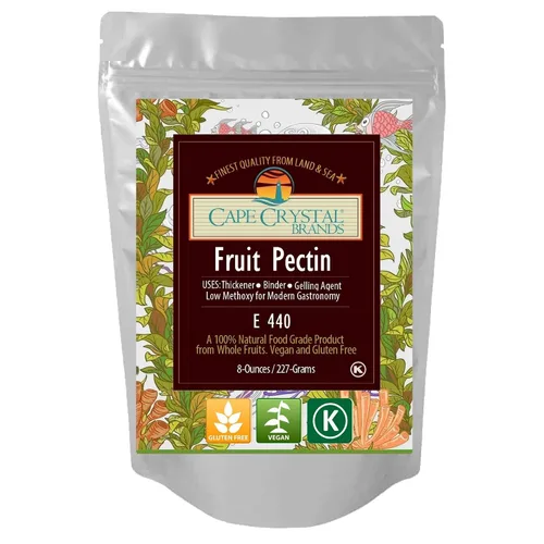 Vista 10 de Pectina de fruta de grado alimenticio y amidada, bajo metoxilo para gastronomía molecular, certificado Kosher vegano (2 onzas)