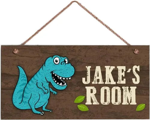 Vista 4 de XIUXZMM Letrero de hipopótamo, letrero personalizado de bosque, nombre del niño, letrero de puerta para niños, decoración de guardería de bebé