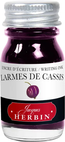 Vista 15 de Tinta para pluma estilográfica Herbin - 1 lata de 6 cartuchos - Larmes de Cassis