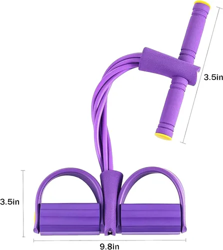 Vista 7 de Pedal Resistance Bands with Handles, 21 Fitness Resistance Bands-6 Tube, Resistance Bands with Handles Pedal, Stretch Bands for Exercise Sit Up
