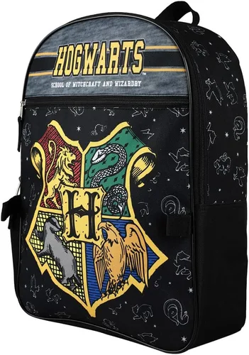 Vista 4 de Bioworld Harry Potter Hogwarts - Mochila infantil de 2 piezas de 16 pulgadas con kit de almuerzo inspirado en el baúl