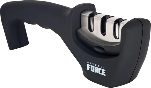 Vista 5 de Steel Force KS03 - Afilador de cuchillos 4 en 1 con guante resistente a cortes negro