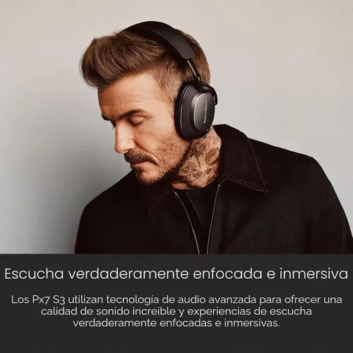 Vista 2 de Bowers & Wilkins Px7 S3 Wireless Over-Ear Headphones, Indigo Blue Azul índigo