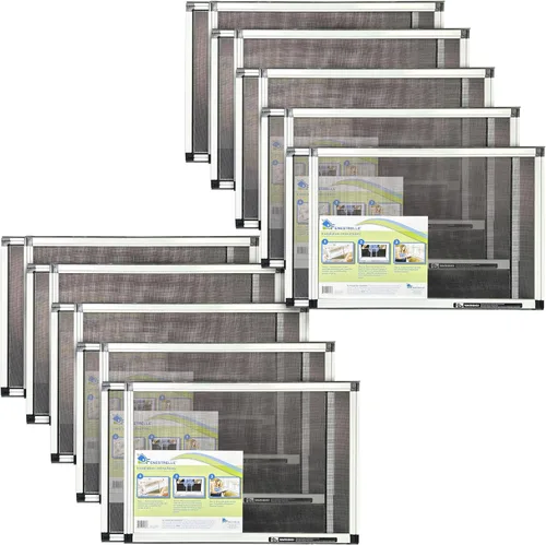 Vista 10 de Fenestrelle Pantalla Extensible para Ventana – 10″ H × 19″–36″ W Horizontal, Pantalla para Ventana Ajustable de 2 Direcciones con Malla de Fibra