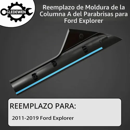 Vista 2 de Moldura de parabrisas A-Pillar apto para Ford Explorer 11-19 BB5Z7803136AA Front Outer Left Driver & Right Passenger Cover, Window Trim Moulding