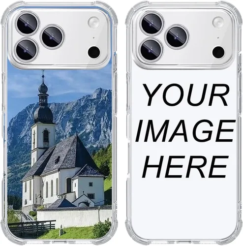 Vista 39 de Funda de teléfono con foto personalizada para iPhone 14 de 6.1 pulgadas, funda de TPU suave personalizada con absorción de golpes para iPhone 14