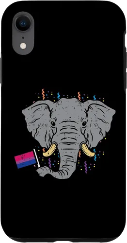 Vista 8 de Funda para iPhone 14 Bisexual Flag Elephant LGBT Bi Pride Stuff Animal Case