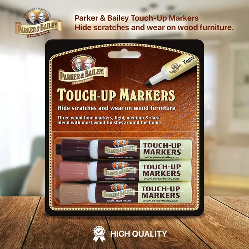 Vista 2 de Parker & Bailey Marcadores de retoque para muebles (juego de 3), marrón (220002)