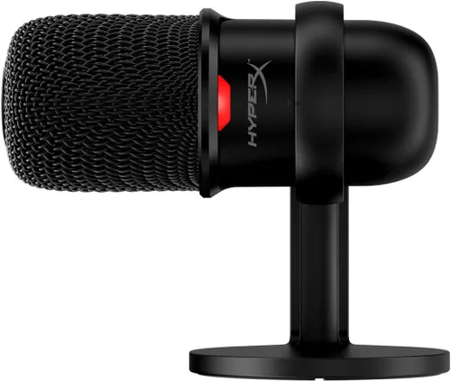 Vista 3 de HyperX SoloCast - Micrófono de condensador USB, tarjeta con sensor de toque para silenciar, podcasts de transmisión de juegos, Twitch YouTube