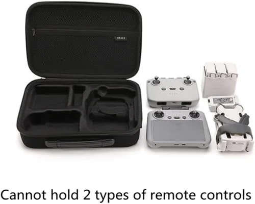 Vista 5 de Estuche de transporte para DJI Mini 4 Pro/Mini 3 Pro/3 Drone Fly More Combo Accesorios Bolsa de almacenamiento Estuche de viaje duro con correa
