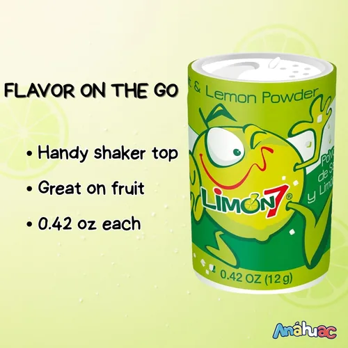 Vista 3 de Anahuac Limon 7 Salero Azúcar 10 Piezas 4.23 oz