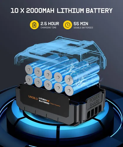 Vista 2 de MBNGF Aspiradora portátil inalámbrica para automóvil, succión y soplador de alta potencia de 35000 PA, aspiradora de mano inalámbrica
