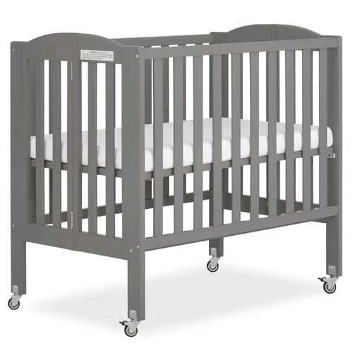 Vista 11 de Dream On Me Mini cuna portátil 2 en 1, cuna de bebé de tamaño no matrimonial para espacios pequeños, 2 alturas de colchón, diseño compacto de viaje