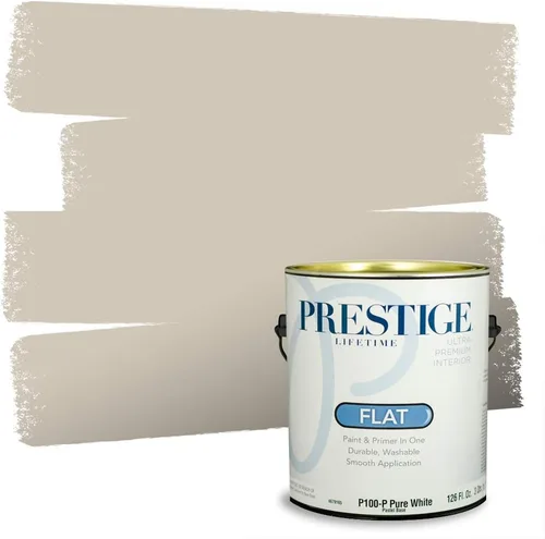 Vista 44 de PRESTIGE Pinturas Pintura Exterior e Imprimación en Uno, 1 Galón, Mate, Combinación Comparable de Sherwin Williams* Black Magic* SW6991-PCM