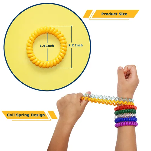 Vista 2 de Pulseras para Masticación para Niños, Pulsera Sensorial para Niñas y Niños, Bobina Estiradera para la Boca para Ansiedad Autismo TDAH, Juguetes