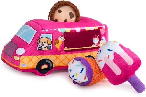 Vista 23 de Hollypet Juguete chirriante para perro, juguetes interactivos de felpa para perros pequeños y medianos y masticadores no agresivos, juguetes