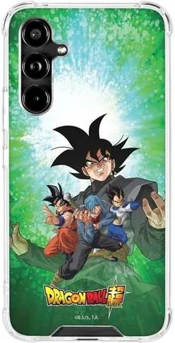 Vista 5 de Skinit Funda transparente compatible con Galaxy A54 5G, diseño oficial de Dragon Ball Super Goku Negro - DBZSPR04