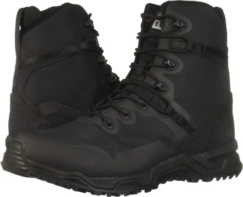 Vista 6 de Original SWAT Alpha Fury - Botas tácticas con cremallera lateral de 8 pulgadas zapatos ligeros de alto rendimiento aptas para aeropuertos color negro