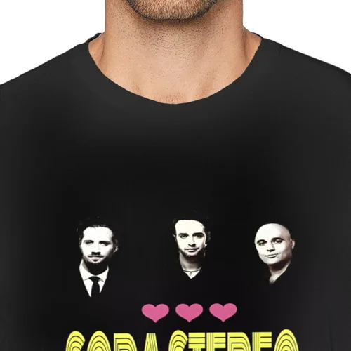 Vista 7 de Soda Music and Stereo - Camiseta de manga corta para hombre, diseño casual, cuello redondo, unisex, color negro