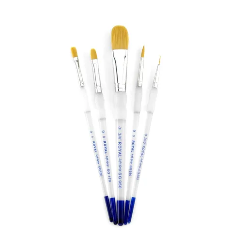 Vista 7 de Royal 10014044 Talkon Brush - Juego de 5 brochas (5 piezas, varios tamaños, multicolor)