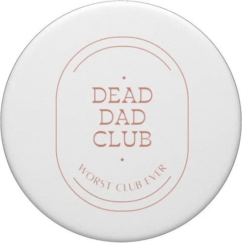 Vista 3 de Dead Dad Club Oval Verano 2023 (en rosa) PopSockets PopGrip intercambiables