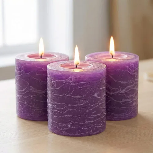 Vista 10 de Richland® Juego de 20 velas de pilar de 2 x 3 pulgadas, color marfil sin perfume