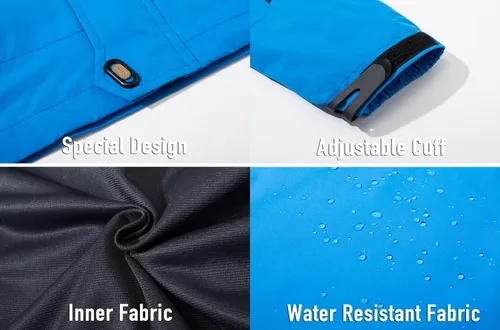 Vista 4 de Magcomsen - Chaqueta impermeable con capucha y 3 bolsillos con zipper para hombre impermeable, cortavientos y ligera