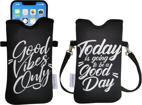 Vista 46 de Tainada Funda Estuche Bolsa de Neopreno para Teléfono para Hombres y Mujeres con Correa Cruzada/Cordón para el Cuello para iPhone 17/16/15 Pro Max